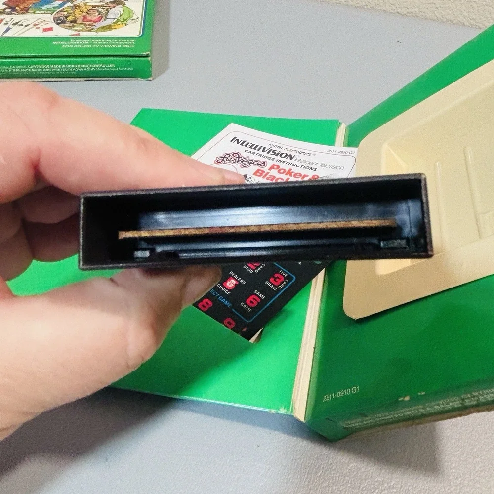 Intellivision Las Vegas Poker & Blackjack Video Game Mattel Electronics 1979 Box